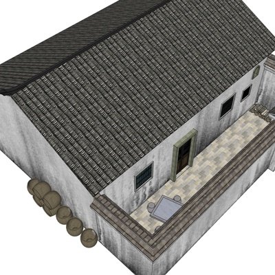 中式古建住宅su模型