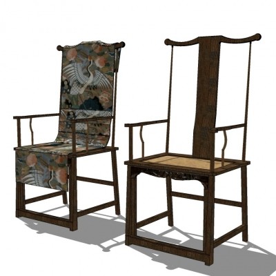 中式太师椅su模型