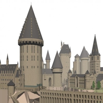 欧式古典城堡su模型