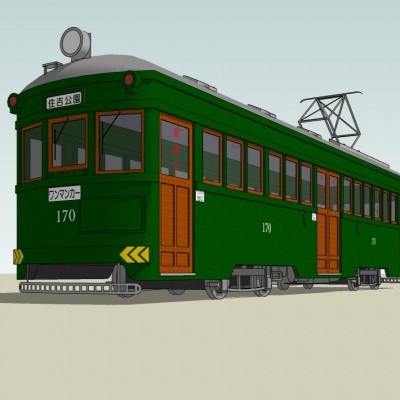 日式电车su模型