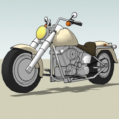 现代摩托车su模型