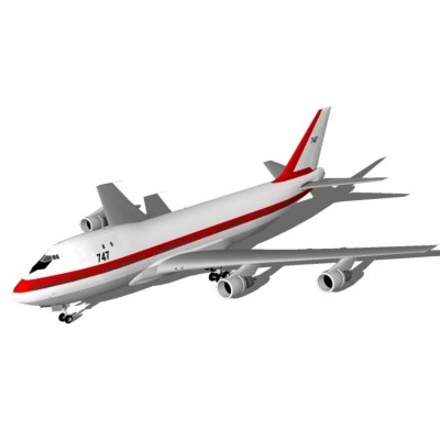 现代民航客机su模型