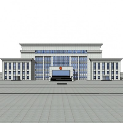 现代行政办公楼su模型