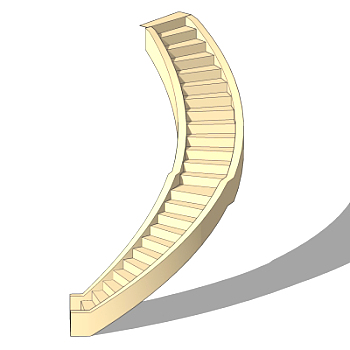 现代简约楼梯su模型