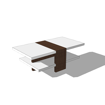 现代简约茶几su模型