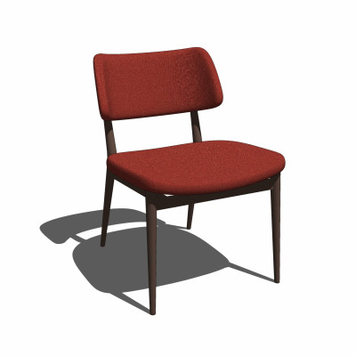现代简约单椅su模型