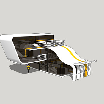 现代建筑外观su模型