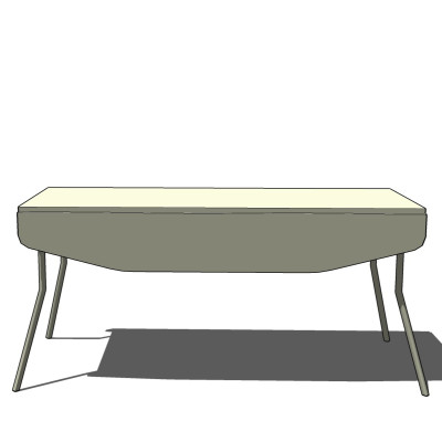 现代折叠餐桌su模型