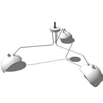 现代简约吊灯su模型