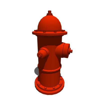 现代消火栓su模型