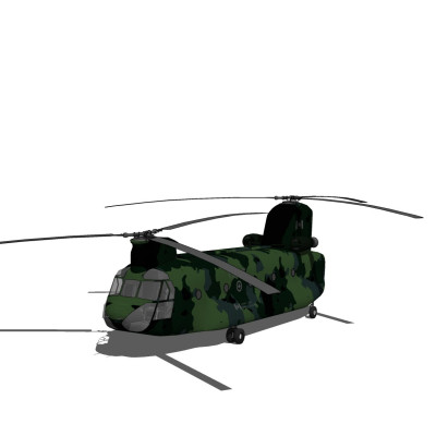 美式直升机su模型