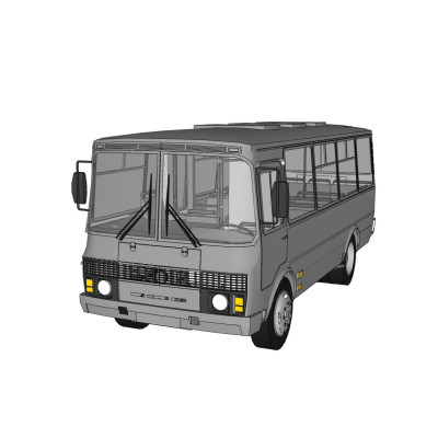 现代巴士su模型