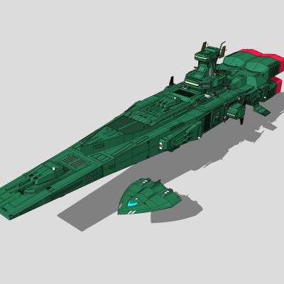 现代星际战舰su模型