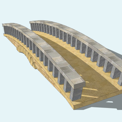 现代拱桥su模型