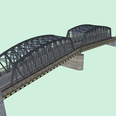现代大桥su模型
