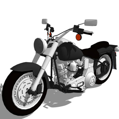 现代摩托车su模型