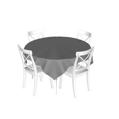 简欧餐桌椅su模型
