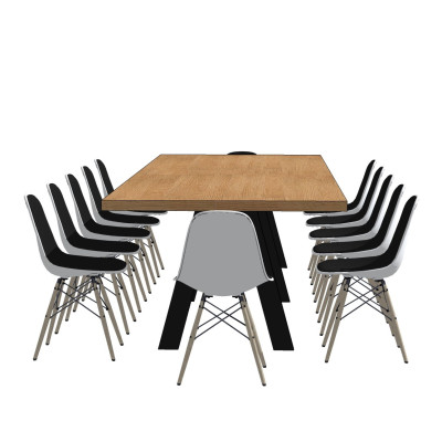 现代会议桌椅su模型