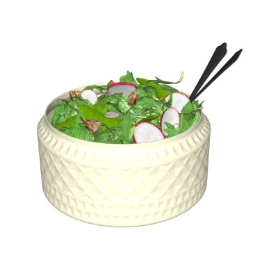 现代蔬菜沙拉su模型