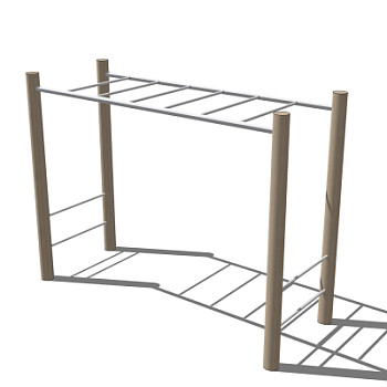 现代户外健身器材su模型