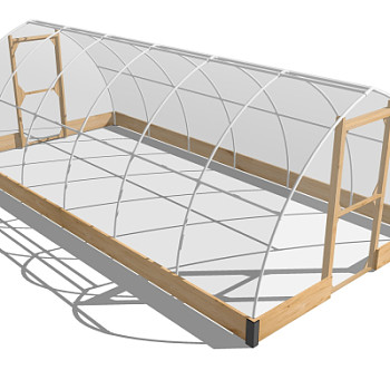 现代温室大棚su模型