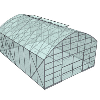 现代温室大棚su模型