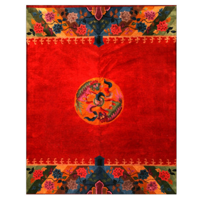 中式布艺地毯su模型