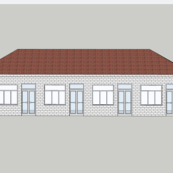 中式房屋建筑su模型