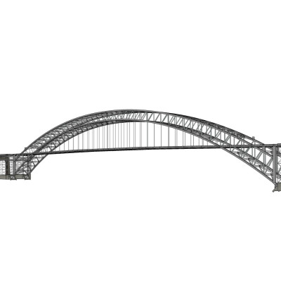 现代钢结构公路桥su模型