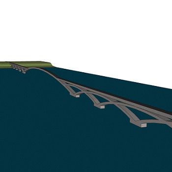 现代公路桥免费su模型