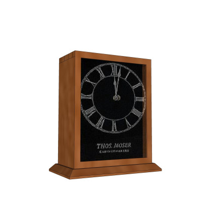 现代木质座钟su模型