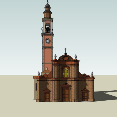 新古典主教座堂su模型