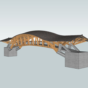 东南亚桥梁免费su模型
