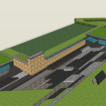 现代园林景观su模型