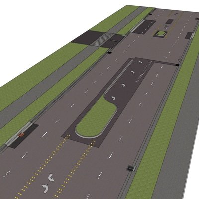 现代公路设计su模型