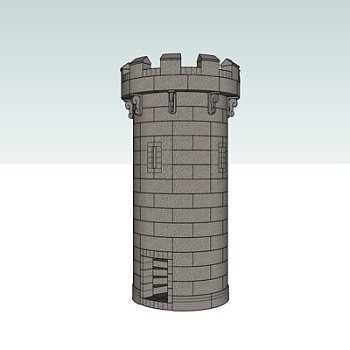 欧式塔楼su模型