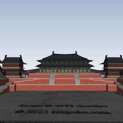 中式古建故宫su模型