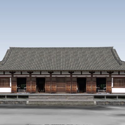 日式古建民房su模型