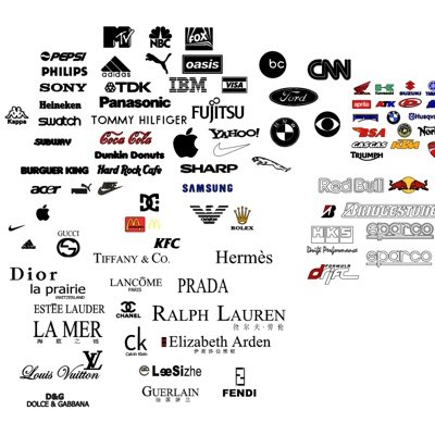 现代logo标志广告牌su模型