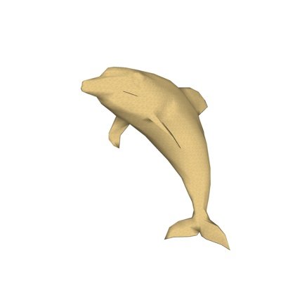 现代海豚石雕摆件su模型