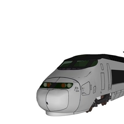现代列车su模型