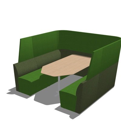 现代休闲桌椅su模型