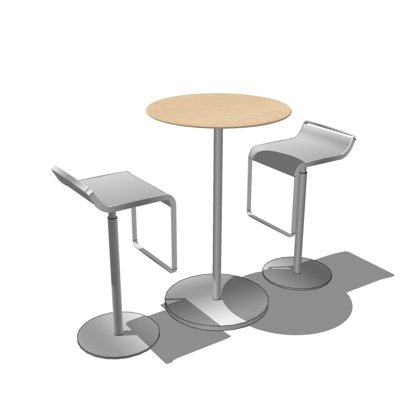 现代铁艺休闲桌椅su模型