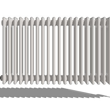 现代暖气片su模型