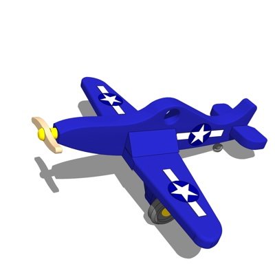 现代飞机玩具su模型