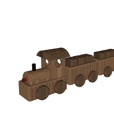 现代儿童玩具火车su模型