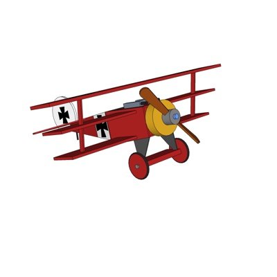 现代儿童飞机玩具su模型