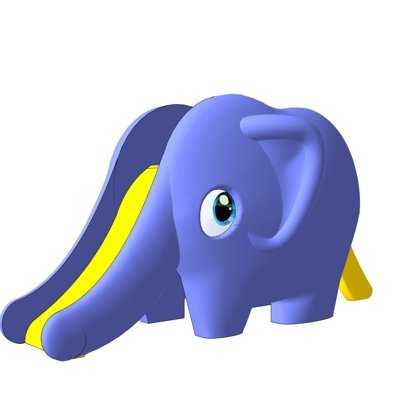 现代大象玩具su模型