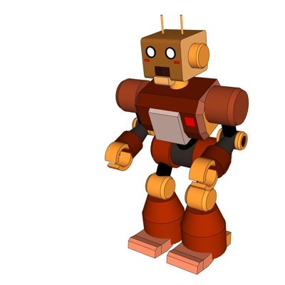 现代玩具机器人su模型