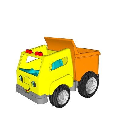 现代儿童玩具车su模型